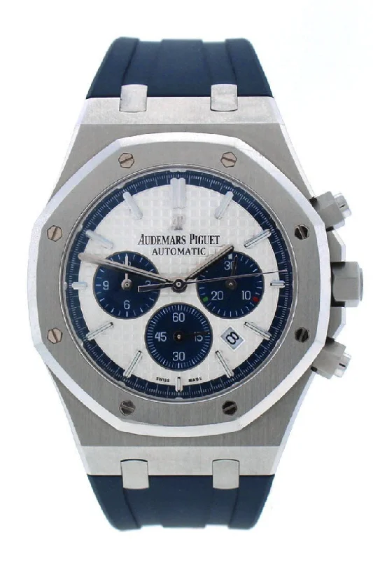 Audemars Piguet "Limited Edition" Royal Oak 41mm Silver Dial Rubber Chronograph Men's Watch 26326ST.OO.D027CA.01 Pre-Owend