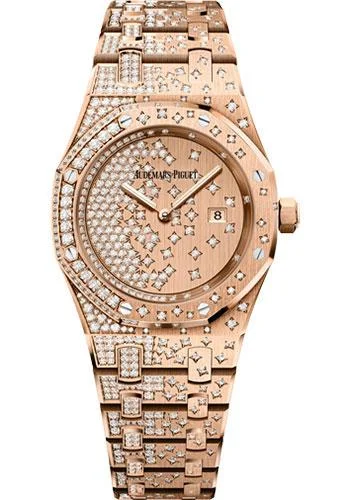 Audemars Piguet Royal Oak Quartz Watch-Pink Dial 33mm-67654OR.ZZ.1264OR.01