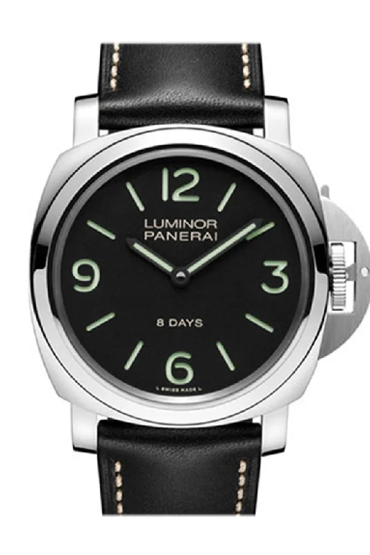 Panerai Luminor Base 8 Days Acciaio Mechanical Men's Watch PAM00560