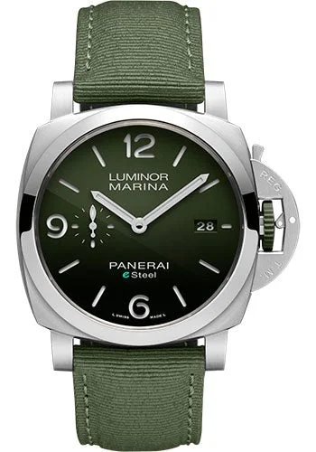 Panerai Luminor Marina eSteel‚Ñ¢ Verde Smeraldo - 44mm Brushed Esteel Case - Polished Green Gradient Esteel‚Ñ¢ Dial - PAM01356