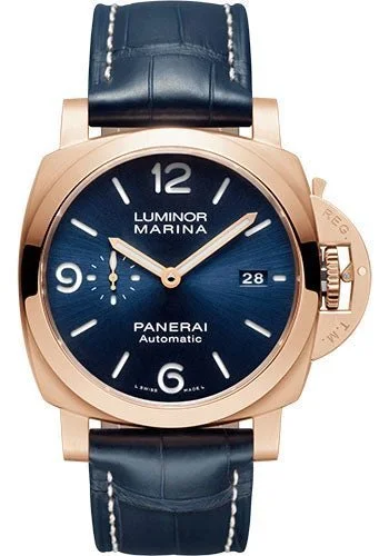 Panerai Luminor Marina Goldtech‚Ñ¢ Sole Blu - 44mm - Brushed Panerai Goldtech - PAM01112