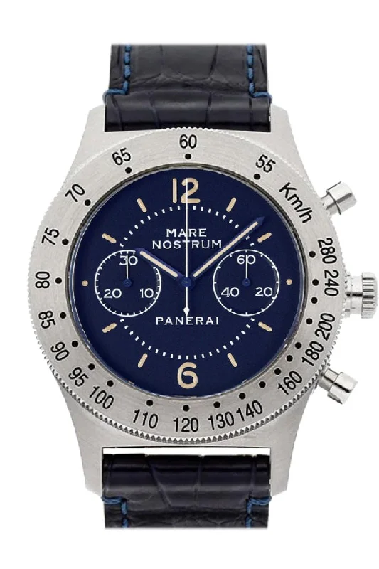 Panerai Mare Nostrum Acciaio Chronograph Blue Dial Men's Watch PAM00716