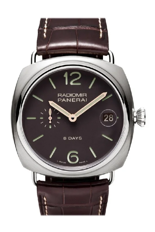 Panerai Radiomir 8 Days Titanio 45mm Brown Dial Men's Watch Pam00346