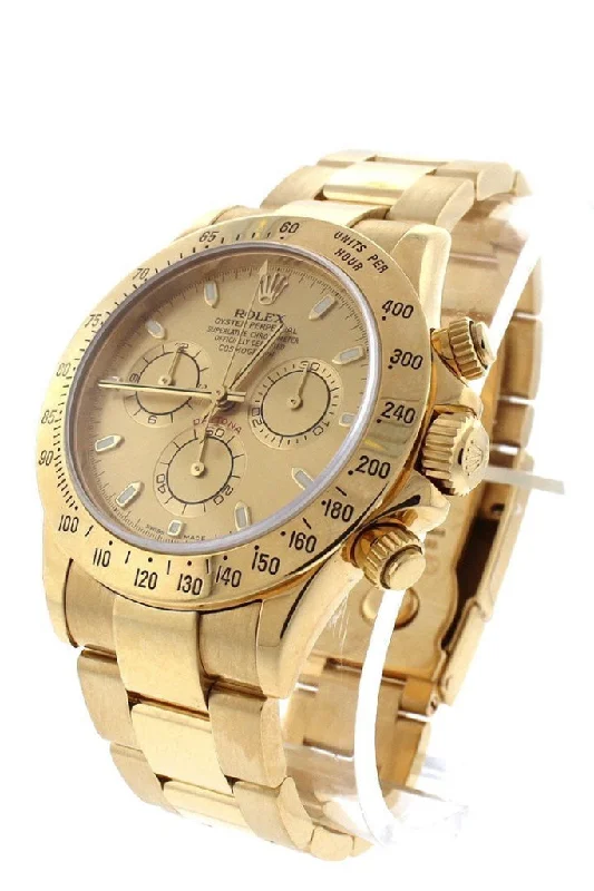 ROLEX Cosmograph Daytona Champagne Champagne Steel 18K Yellow Gold Men's Watch 116528