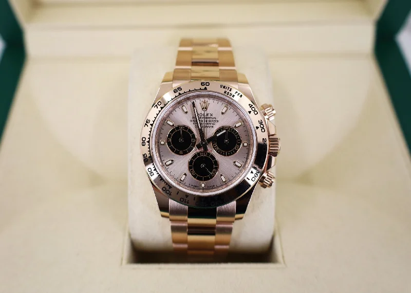 Rolex Everose Gold Cosmograph Daytona 40 Watch - Pink Index Dial - 116505 pbk