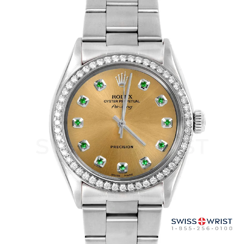 Rolex Air King 34mm | 5500-SS-CHM-EMD-AM-BDS-OYS