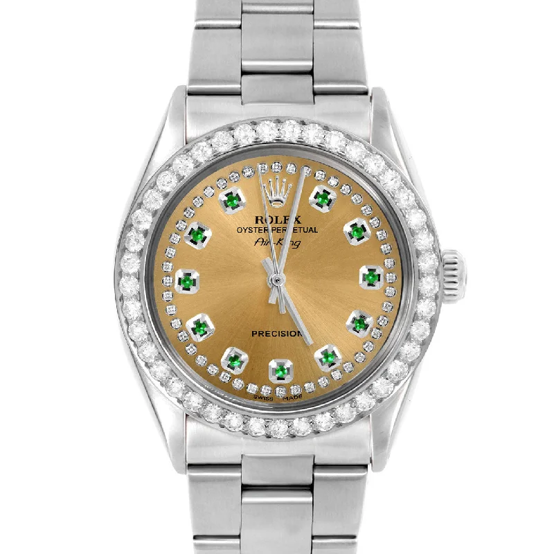 Rolex Air King 34mm | 5500-SS-CHM-STRE-2CT-OYS