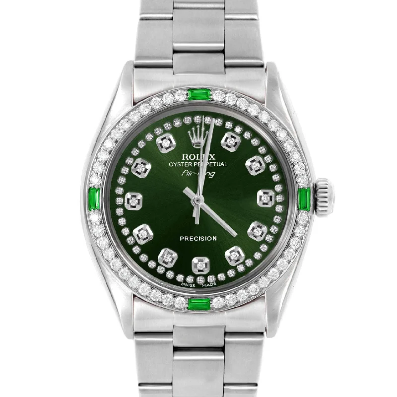 Rolex Air King 34mm | 5500-SS-GRN-STRD-4EMD-OYS