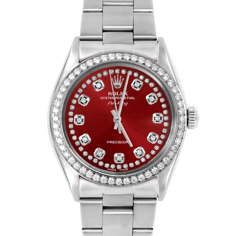 Rolex Air King 34mm | 5500-SS-RED-STRD-BDS-OYS