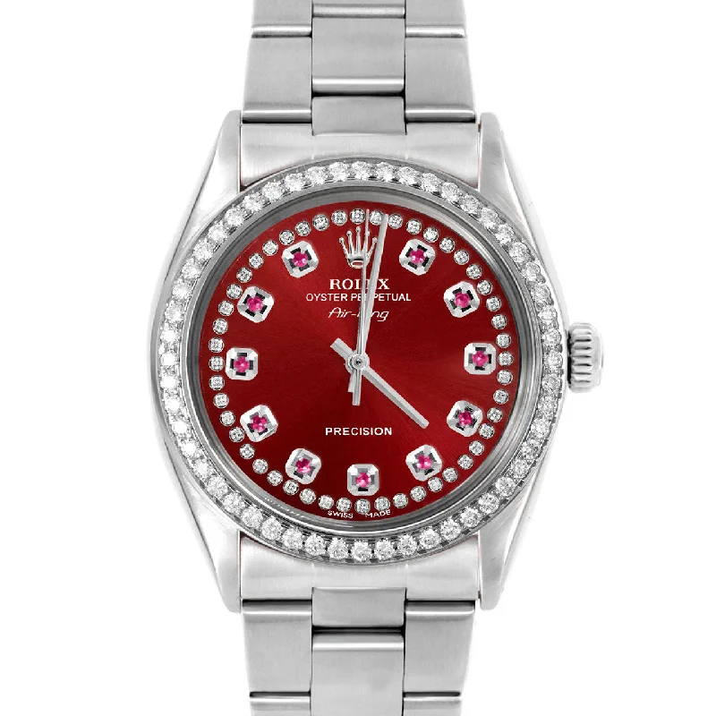 Rolex Air King 34mm | 5500-SS-RED-STRR-BDS-OYS