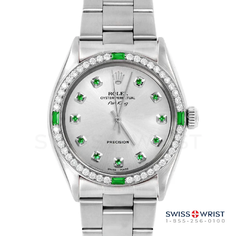 Rolex Air King 34mm | 5500-SS-SLV-EMD-AM-4EMD-OYS