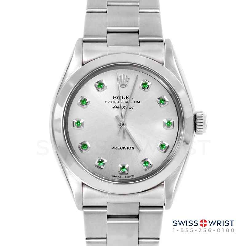 Rolex Air King 34mm | 5500-SS-SLV-EMD-AM-SMT-OYS