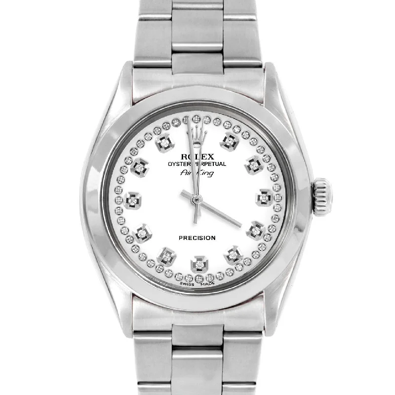 Rolex Air King 34mm | 5500-SS-WHT-STRD-SMT-OYS