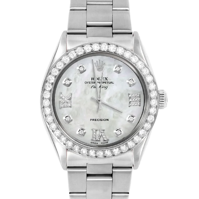 Rolex Air King 34mm | 5500-SS-WMOP-8DR369-2CT-OYS