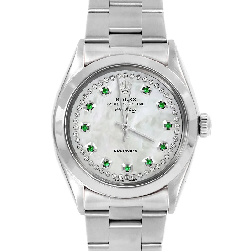 Rolex Air King 34mm | 5500-SS-WMOP-STRE-SMT-OYS