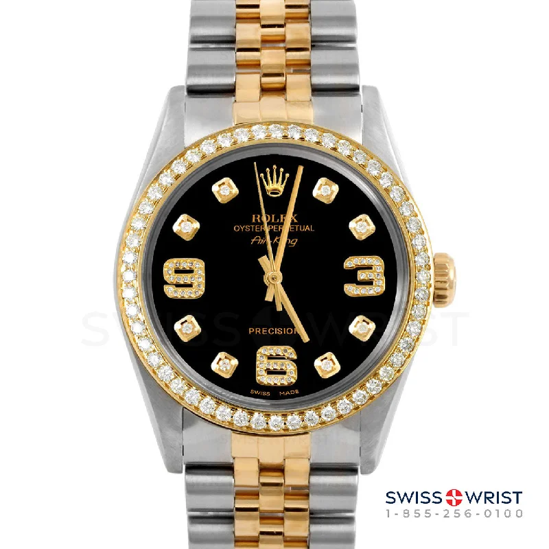 Rolex Air King 34mm | 5500-TT-BLK-8DA369-BDS-JBL