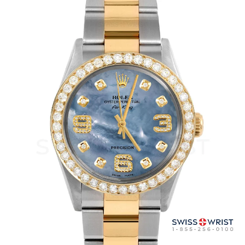 Rolex Air King 34mm | 5500-TT-BLMOP-8DA369-2CT-OYS