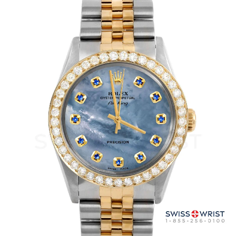 Rolex Air King 34mm | 5500-TT-BLMOP-SPH-AM-2CT-JBL