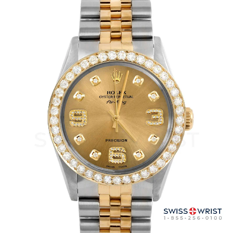 Rolex Air King 34mm | 5500-TT-CHM-8DA369-2CT-JBL