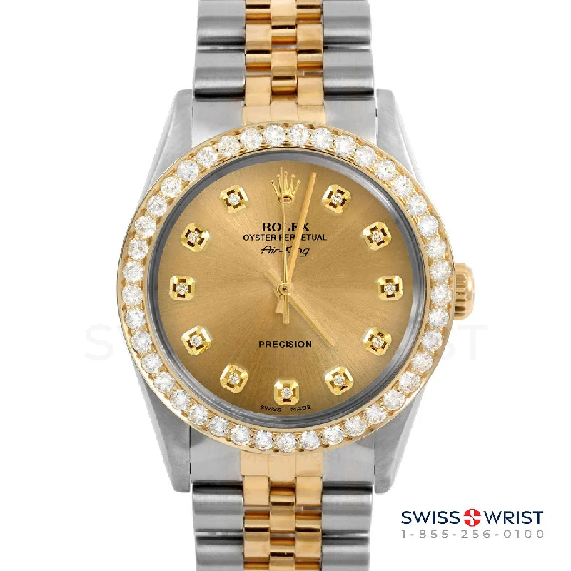 Rolex Air King 34mm | 5500-TT-CHM-DIA-AM-2CT-JBL