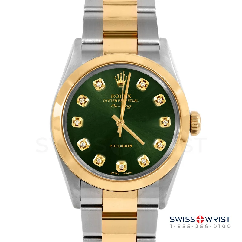 Rolex Air King 34mm | 5500-TT-GRN-DIA-AM-SMT-OYS