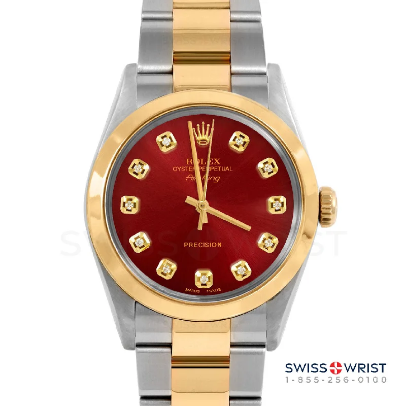 Rolex Air King 34mm | 5500-TT-RED-DIA-AM-SMT-OYS