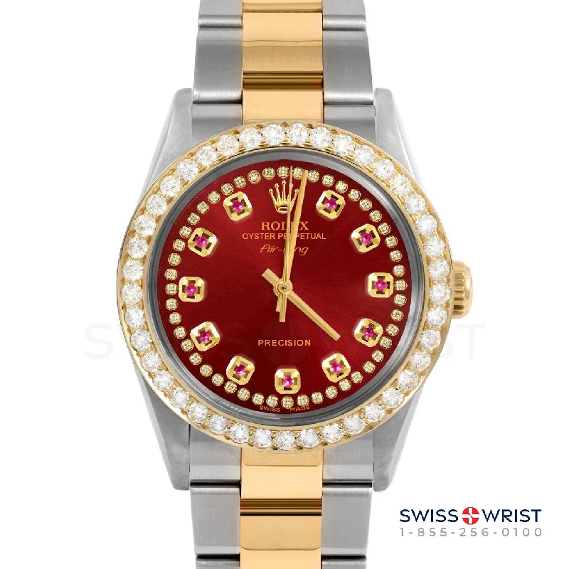 Rolex Air King 34mm | 5500-TT-RED-STRR-2CT-OYS