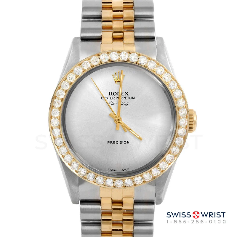 Rolex Air King 34mm | 5500-TT-SLV-NOHM-2CT-JBL