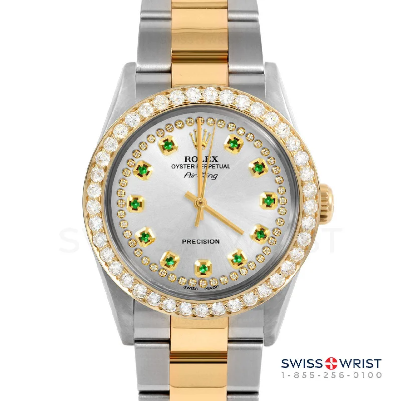 Rolex Air King 34mm | 5500-TT-SLV-STRE-2CT-OYS