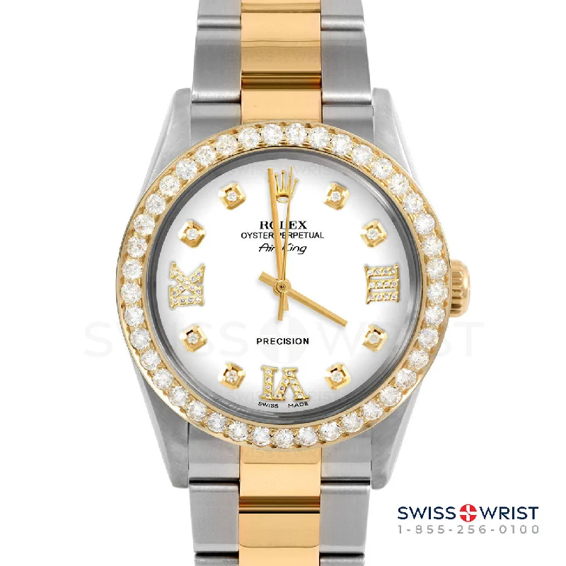 Rolex Air King 34mm | 5500-TT-WHT-8DR369-2CT-OYS