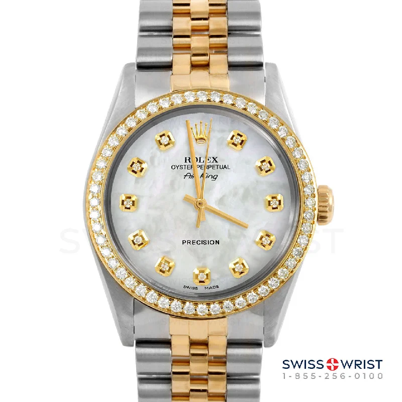 Rolex Air King 34mm | 5500-TT-WMOP-DIA-AM-BDS-JBL