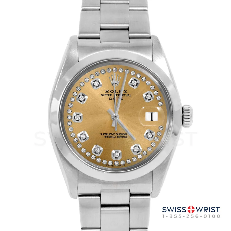 Rolex Date 34mm | 1500-SS-CHM-STRD-SMT-OYS