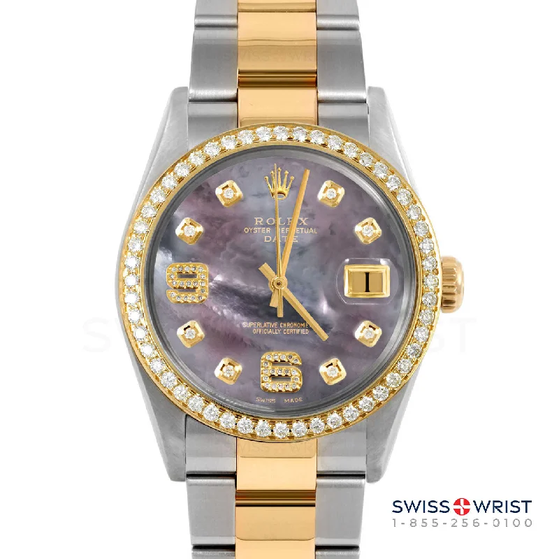 Rolex Date 34mm | 1500-TT-BMOP-8DA69-BDS-OYS