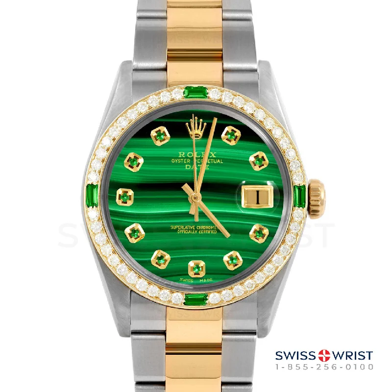 Rolex Date 34mm | 1500-TT-MLC-EMD-AM-4EMD-OYS