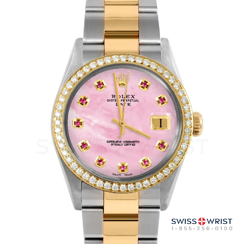 Rolex Date 34mm | 1500-TT-PMOP-RBY-AM-BDS-OYS