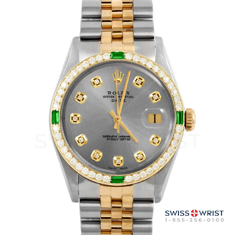 Rolex Date 34mm | 1500-TT-SLT-DIA-AM-4EMD-JBL