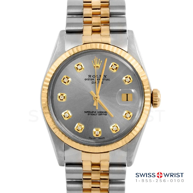 Rolex Date 34mm | 1500-TT-SLT-DIA-AM-FLT-JBL