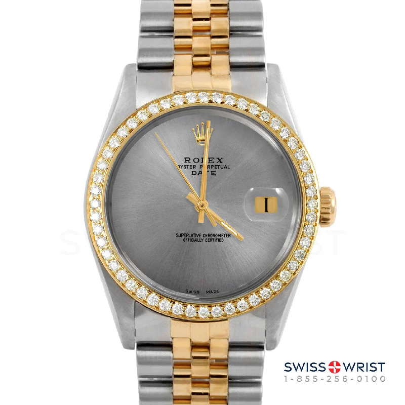 Rolex Date 34mm | 1500-TT-SLT-NOHM-BDS-JBL