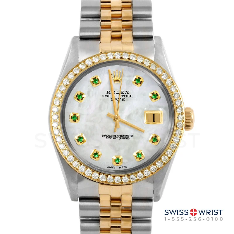 Rolex Date 34mm | 1500-TT-WMOP-EMD-AM-BDS-JBL