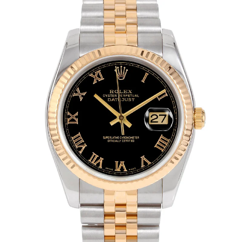 Rolex Datejust 36mm | 116233-BLK-ROM-FLT-JBL