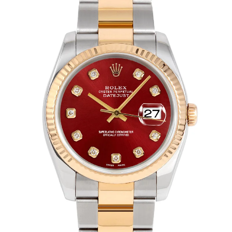 Rolex Datejust 36mm | 116233-RED-DIA-AM-FLT-OYS