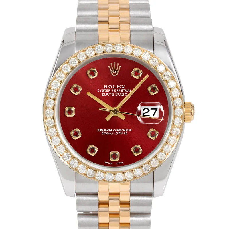 Rolex Datejust 36mm | 116233-RED-RBY-AM-25CT-JBL