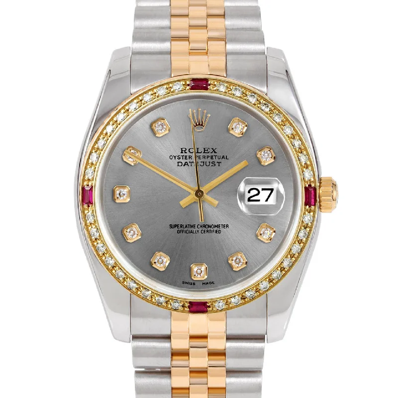 Rolex Datejust 36mm | 116233-SLT-DIA-AM-4RBY-JBL