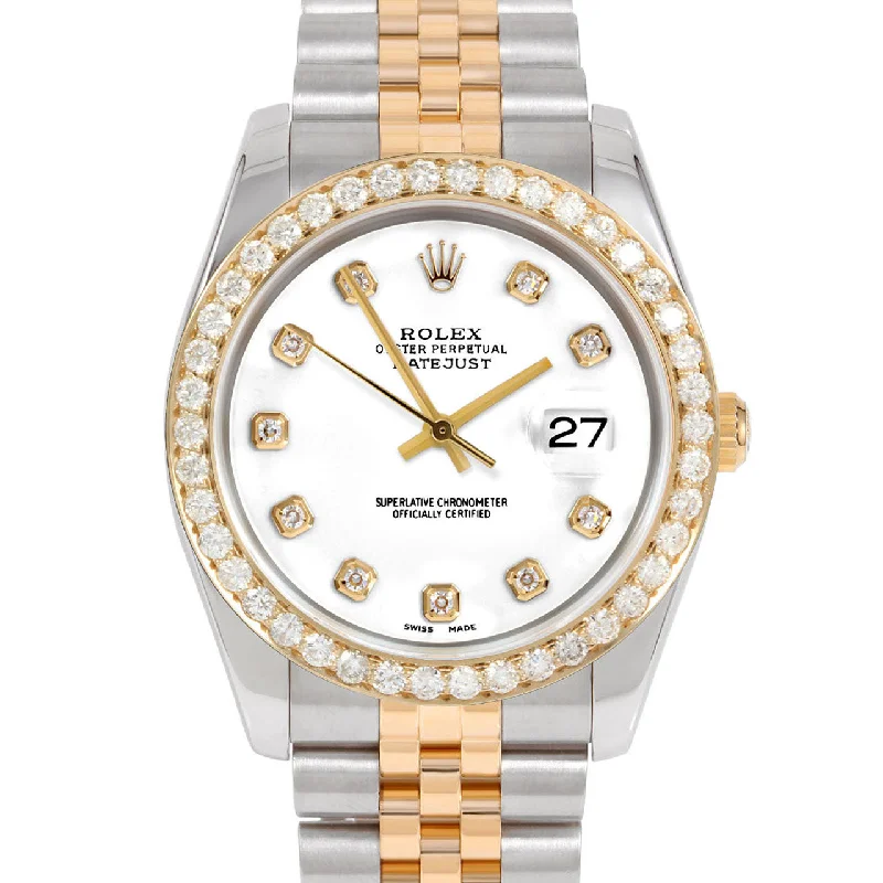 Rolex Datejust 36mm | 116233-WHT-DIA-AM-25CT-JBL