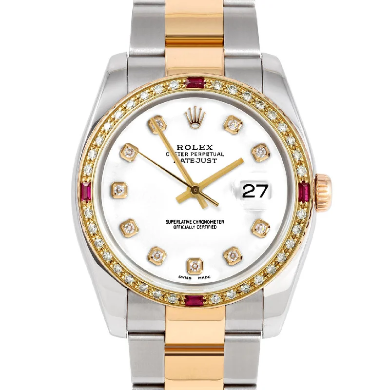 Rolex Datejust 36mm | 116233-WHT-DIA-AM-4RBY-OYS