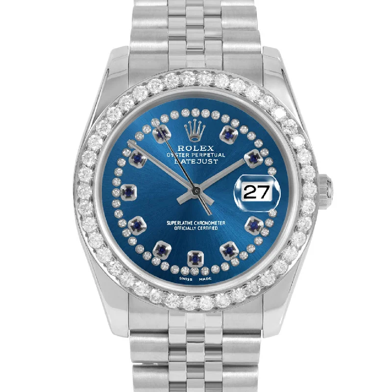 Rolex Datejust 36mm | 116234-BLU-STRS-25CT-JBL