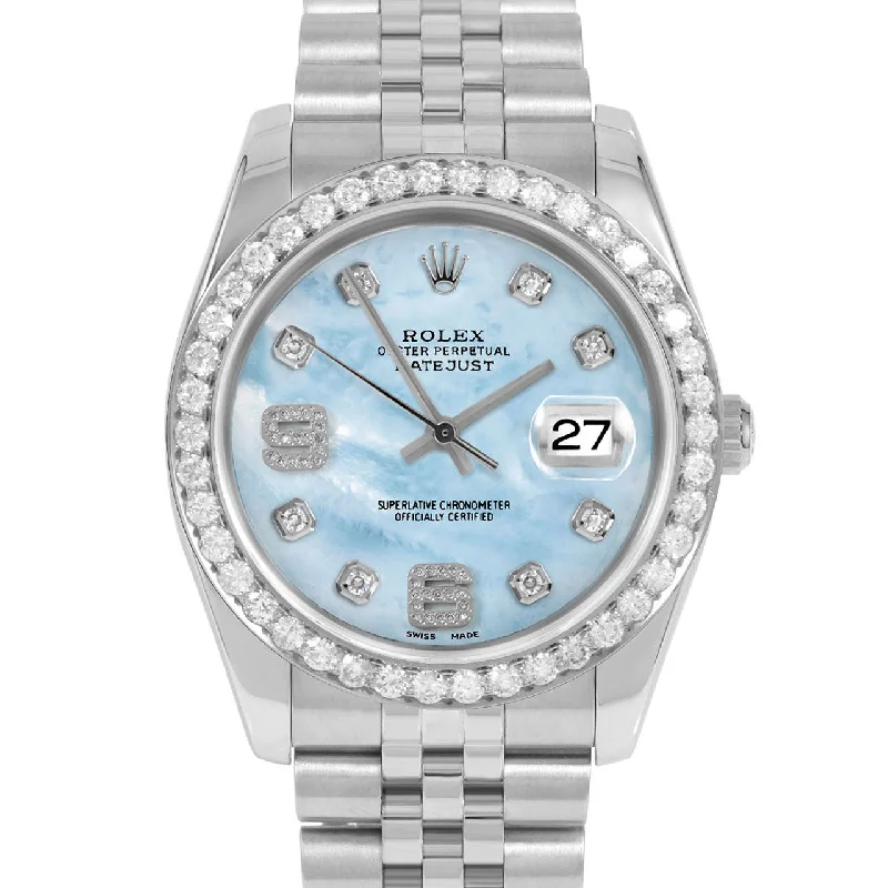 Rolex Datejust 36mm | 116234-LBMOP-8DA69-25CT-JBL