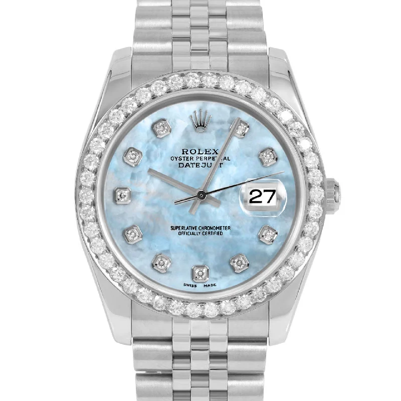 Rolex Datejust 36mm | 116234-LBMOP-DIA-AM-25CT-JBL