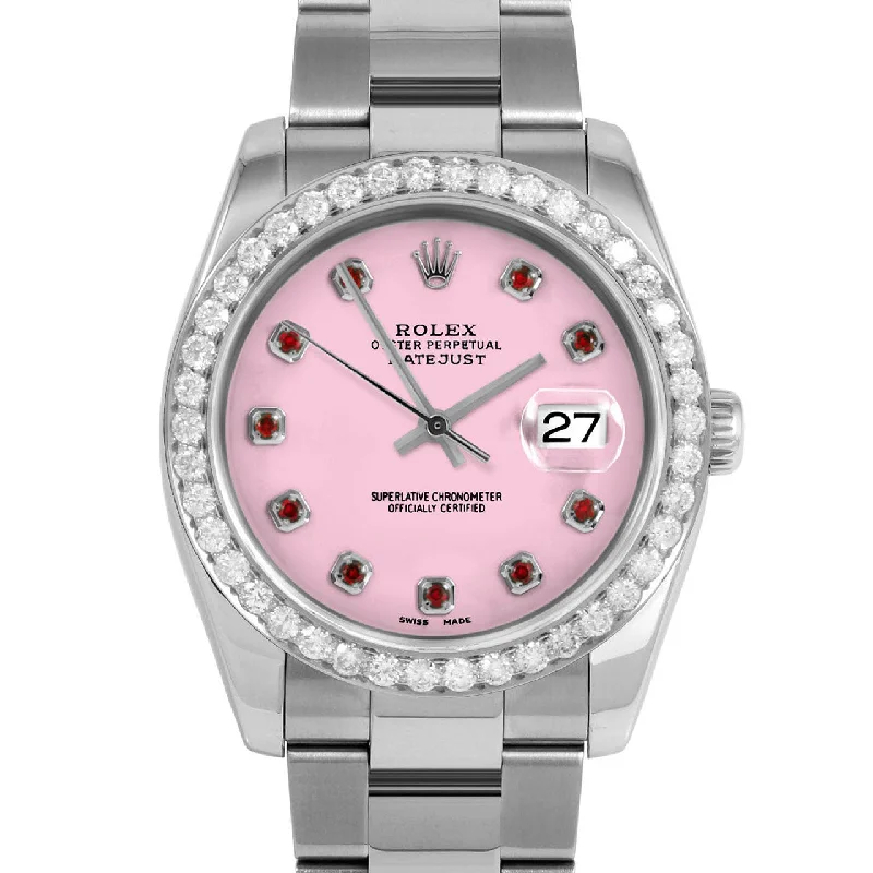 Rolex Datejust 36mm | 116234-PNK-RBY-AM-25CT-OYS