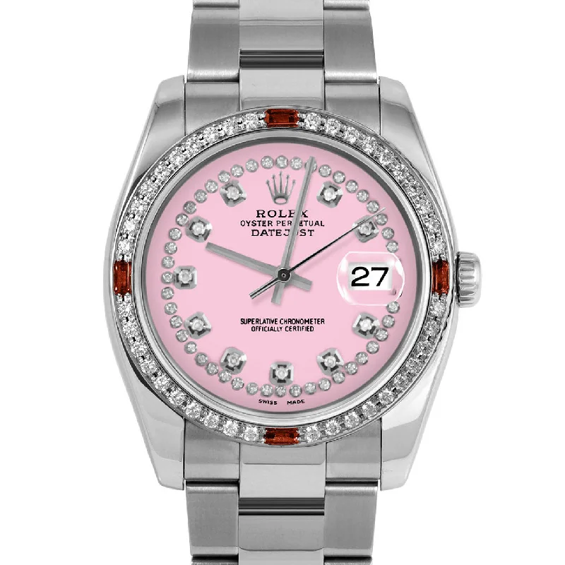 Rolex Datejust 36mm | 116234-PNK-STRD-4RBY-OYS